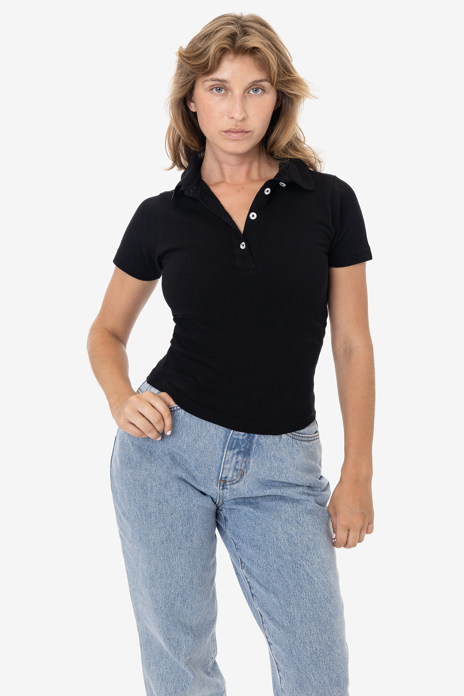 Womens Pique Polo